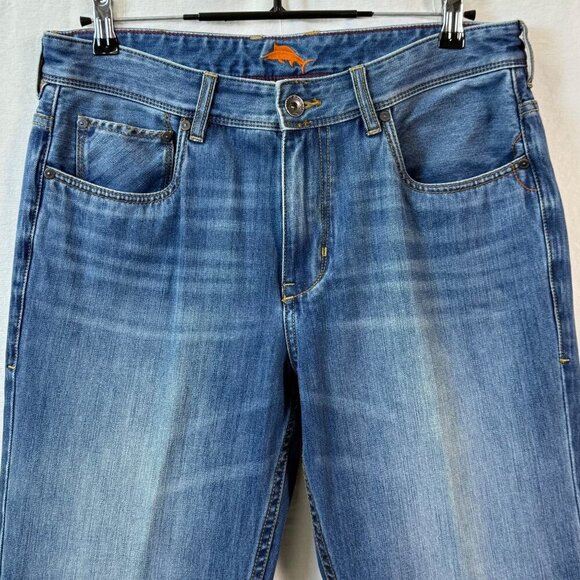 Tommy Bahama Jeans Mens Sz 34x30 Authentic Straight Sand Drifter Denim (33x27) - Picture 9 of 11